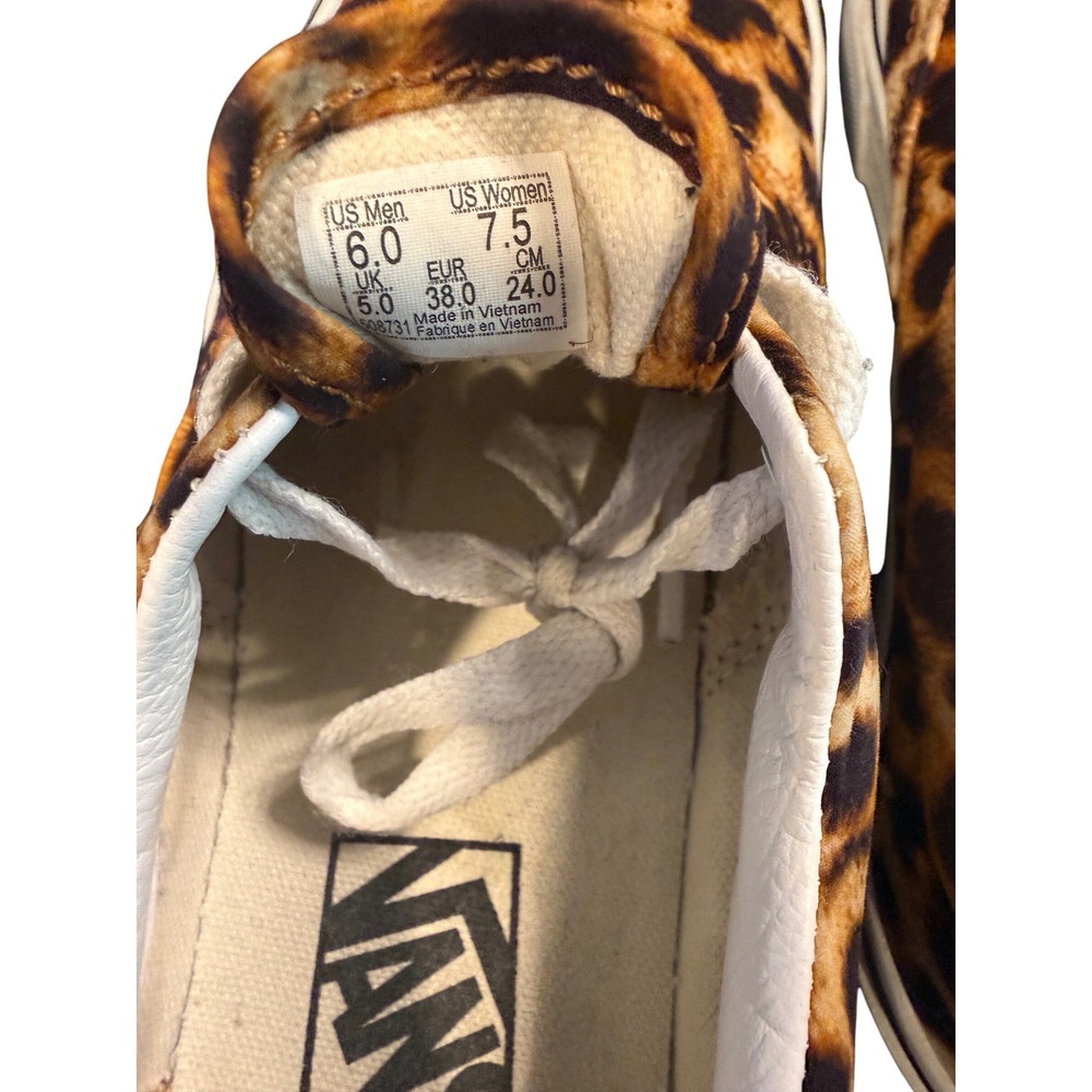 Vans Era Leopard Print Canvas Low Top Sneakers Mens 6 Womens 7.5 508731 - Picture 6 of 8